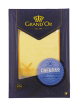 Import cheese pre-sliced Grand'Or white Cheddar