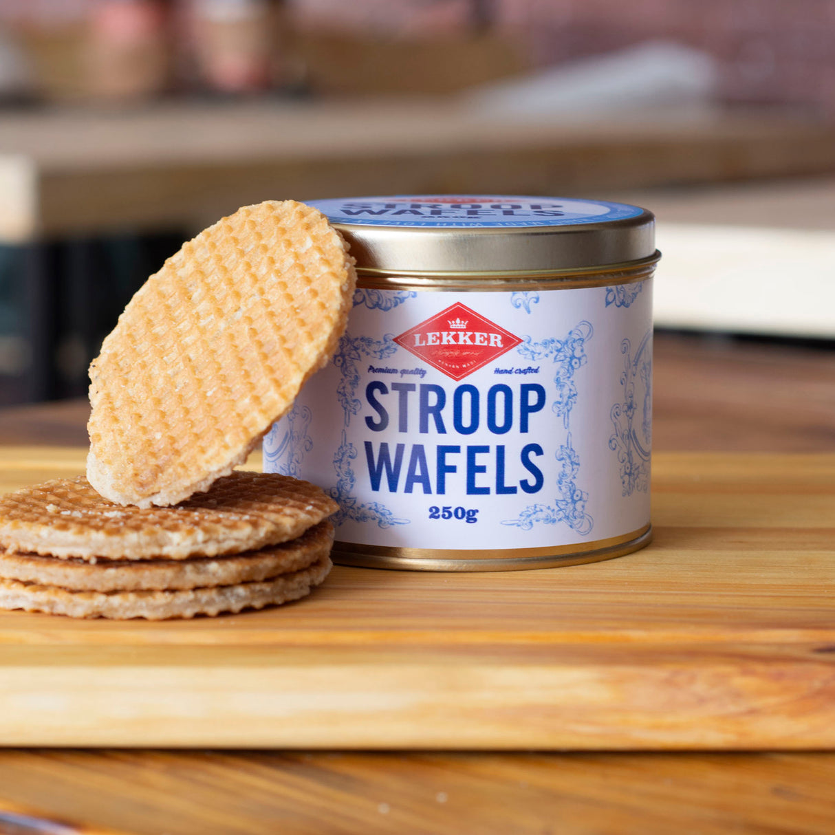Lekker Stroopwaffles In Decorative Tin (10pcs)